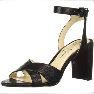 Jessica Simpson Niara Sandals Heels Black Size 7 New